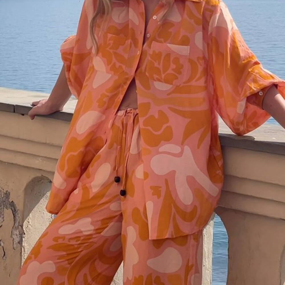 Holiday Unique Ethnic Print Loose Tops