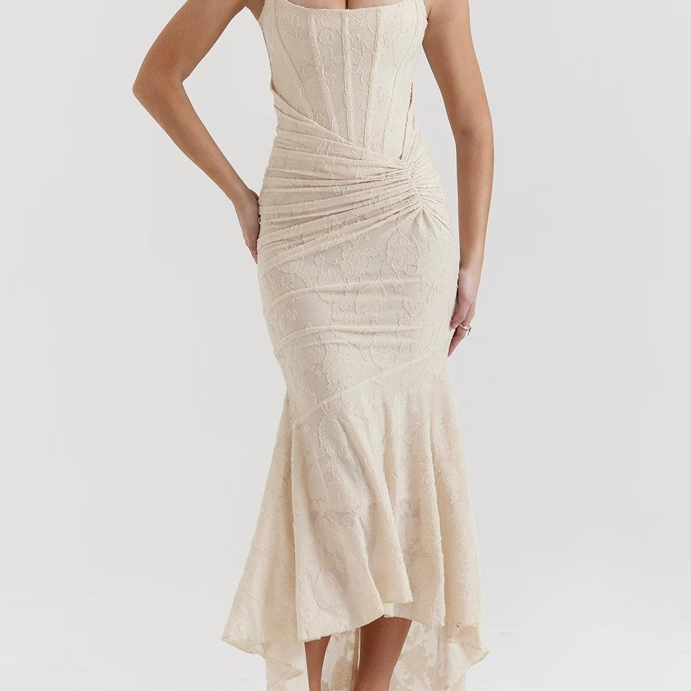 Blue bell floral maxi dress