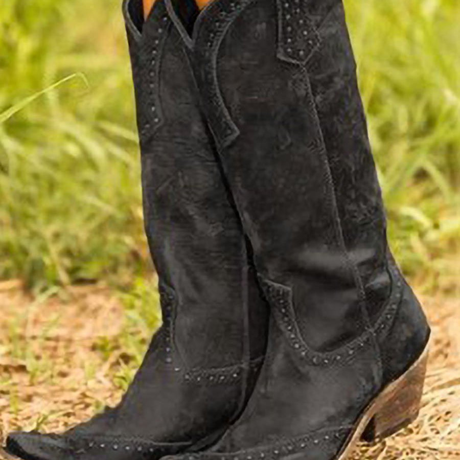 Vintage Studded Cowgirl Boots