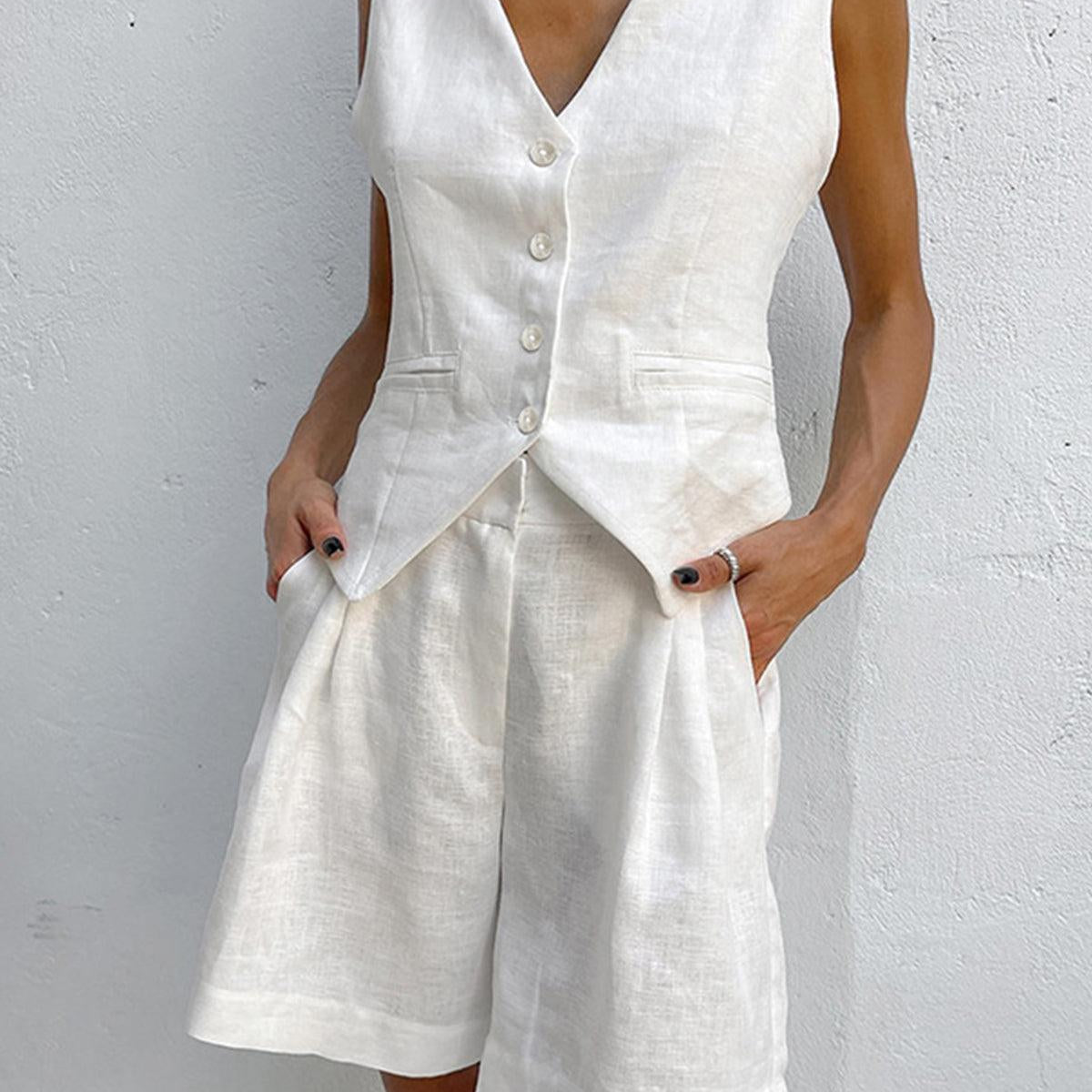 Paros Cover Up Two Piece Shorts Set