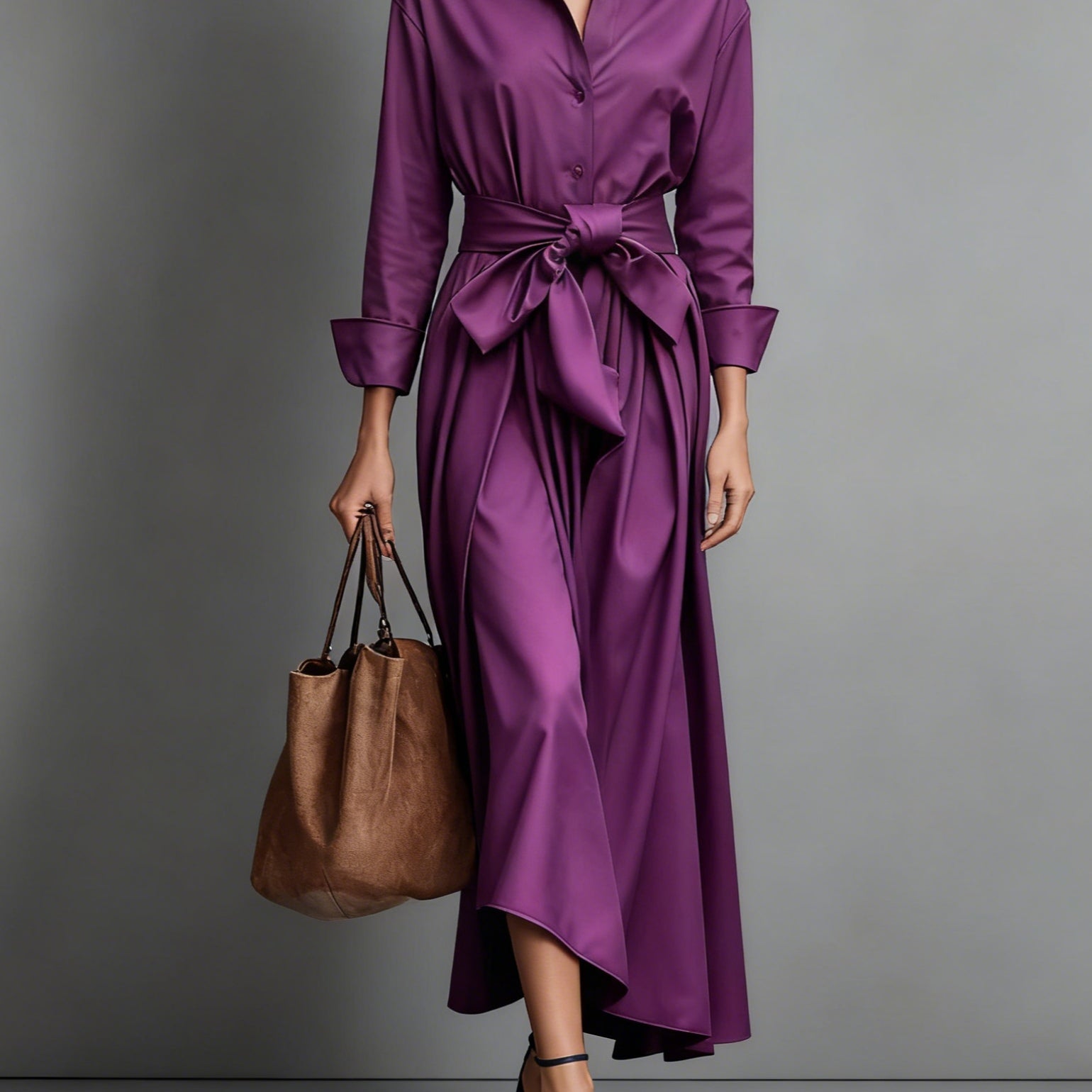 Minimalist Classic Shirt Maxi Dress