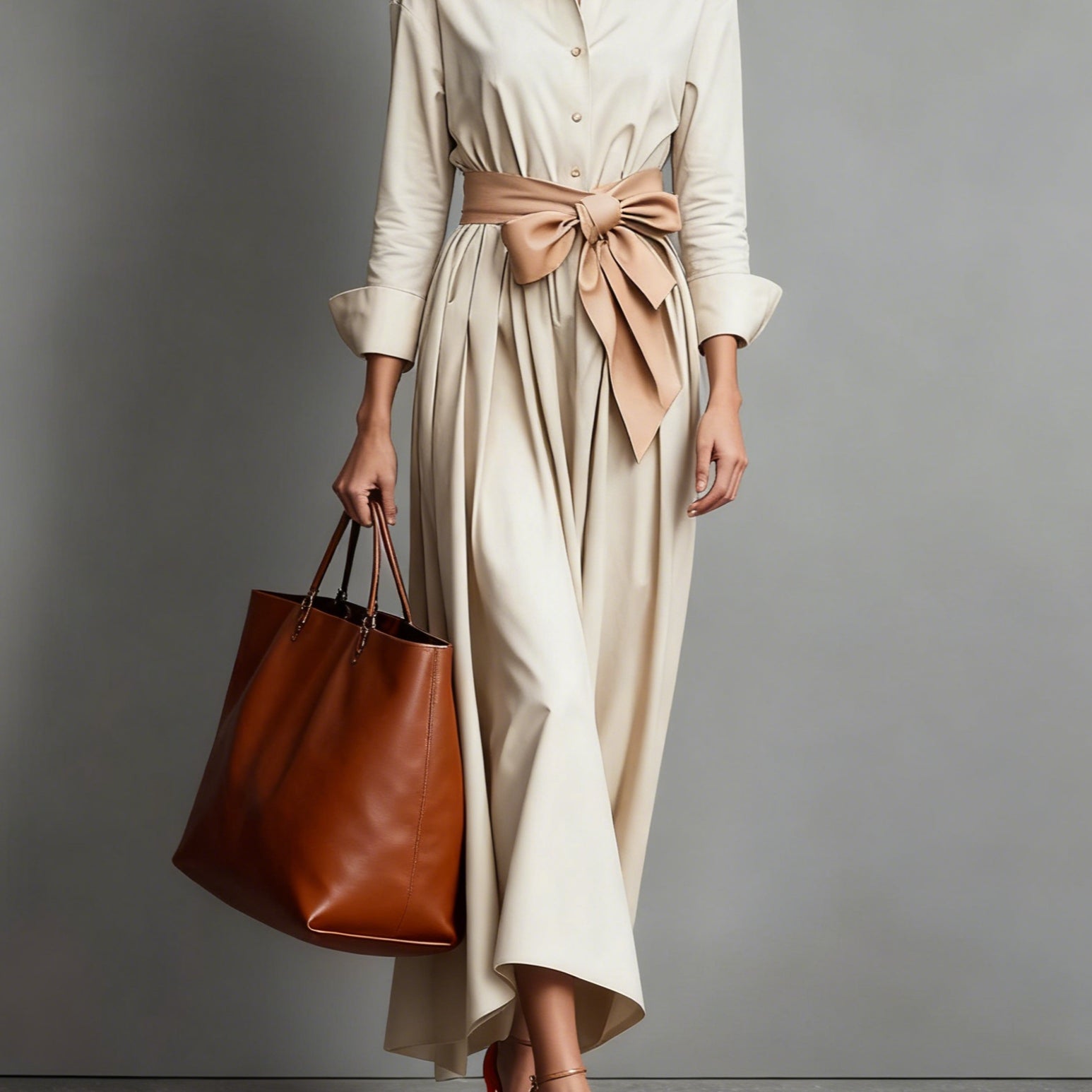 Minimalist Classic Shirt Maxi Dress