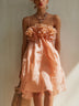 Elegant Pink 3D Floral Camisole Mini Dress