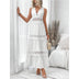 Women's Lace-Paneled V-Neck Sleeveless Dress