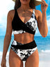 Women's Sexy Bikini Set with Tropical Floral Print