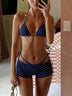 Sexy Polka-Dot Three-Piece Bikini