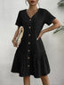Women's Loose-Fit Single-Breasted Dress