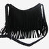 Frosted tassel women's crossbody shoulder bag