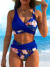 Women's Sexy Bikini Set with Tropical Floral Print