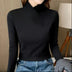 Double-sided German fleece long-sleeved solid color thermal shirt