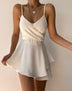 Stylish Solid-Color Zippered Jumpsuit with Spaghetti Straps