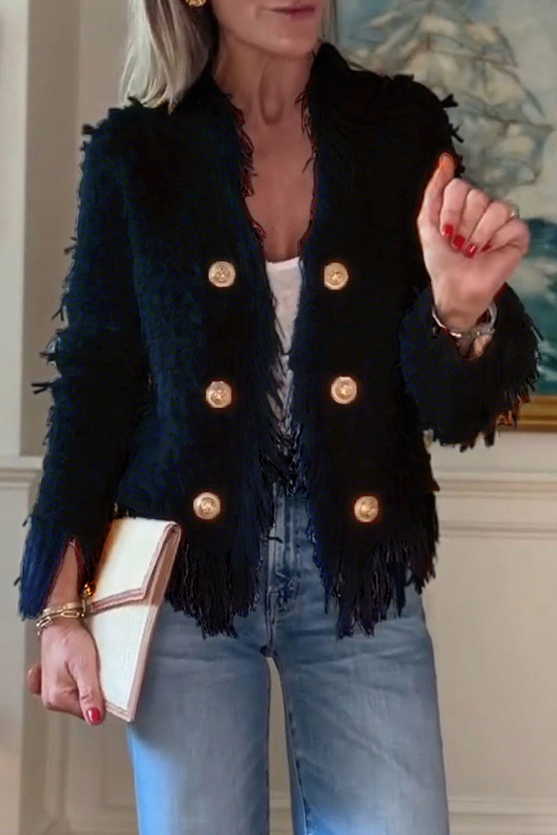Tassel Elegant Cardigan Jacket