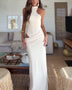 Sexy ärmelloses Kleid mit Cut-Outs 