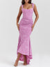 Blue bell floral maxi dress