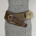 Women's Fur Belt Retro Versatile Faux Leather Belt