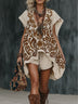 Casual printed loose top and shorts two-piece set