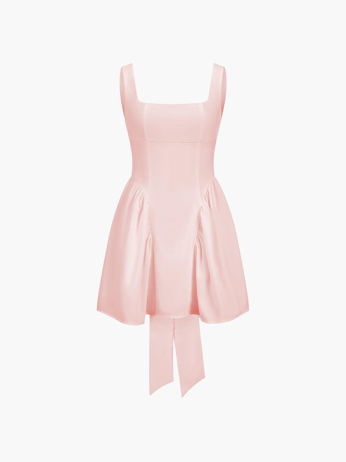 Coastal Cowgirl Open Back Zippered Short Dress