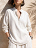 Women's Zip-Up Stand-Collar Long-Sleeve Loose-Fit Casual Corduroy Top