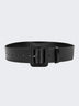 Women's Fashion Imitation Leather Solid Color Square Belt