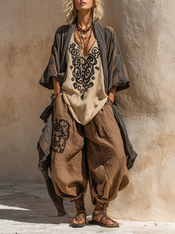 Nomadic Bohemian Art Print Three-Piece Set