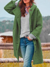 Hooded Loose Single-Breasted Jacket
