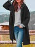 Hooded Loose Single-Breasted Jacket