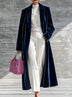 Velvet Long Blazer Coat