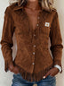 Fringed Collared Neck Shirt