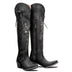 Vintage Embroidered Lace-Up Western Boots